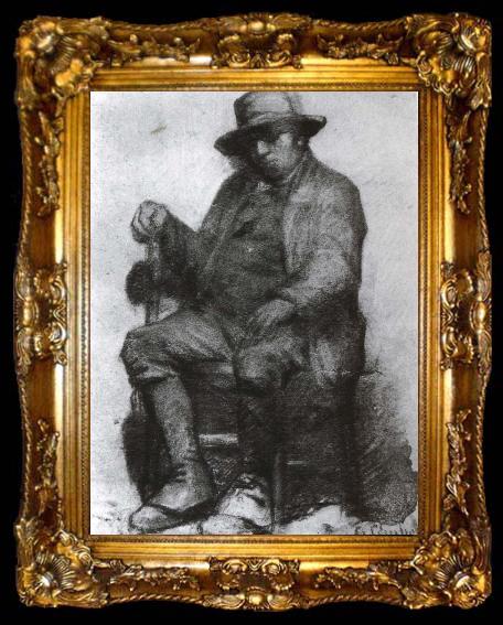 framed  Gustave Courbet Man, ta009-2